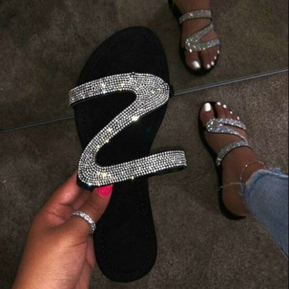 2026 Bling Bling Slides Women's Slippers for Summer Beach