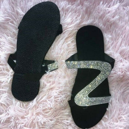 2026 Bling Bling Slides Women's Slippers for Summer Beach